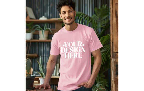 Bella Canvas 3001 Tshirt Man Pink Color: A Designer's Favorite