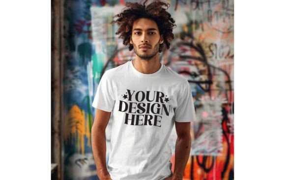 Bella Canvas 3001 Tshirt Man White Color: A Designer's Essential Mockup Asset
