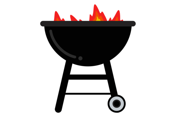 Burning Grill Color Icon: The Hot Barbecue Font for Bold Design