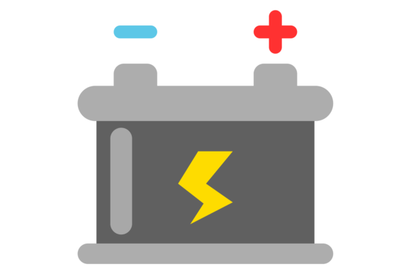 Car Accumulator Color Icon: A Visual Asset for Modern Projects
