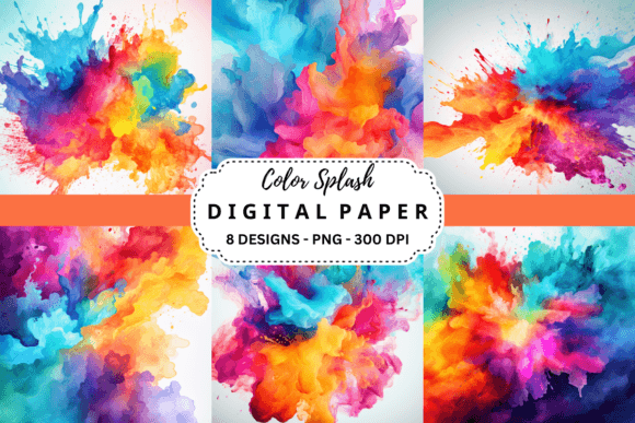 Color Splash Watercolor Digital Paper: A Designer's Guide