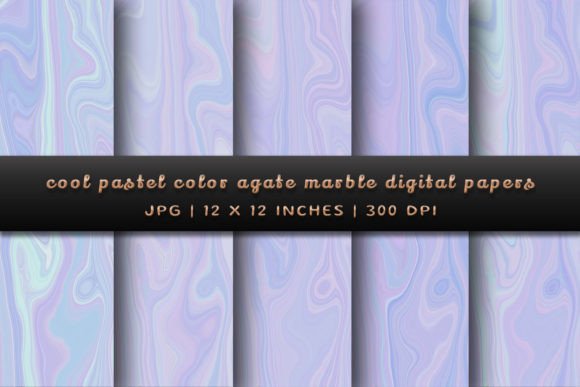 Embrace Serenity: The Allure of Cool Pastel Color Agate Marble