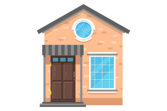 Exploring House Icon: Color Architecture Front for Modern Branding