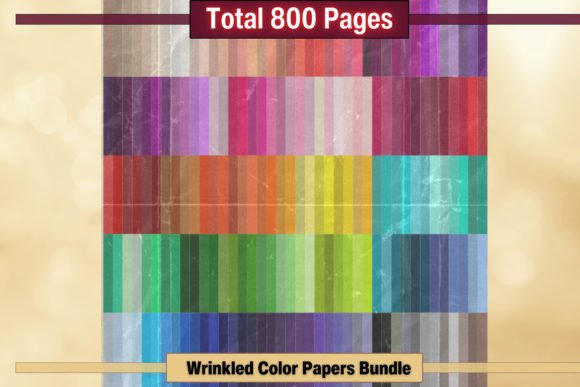 Exploring the Wrinkled Color Digital Papers Bundle