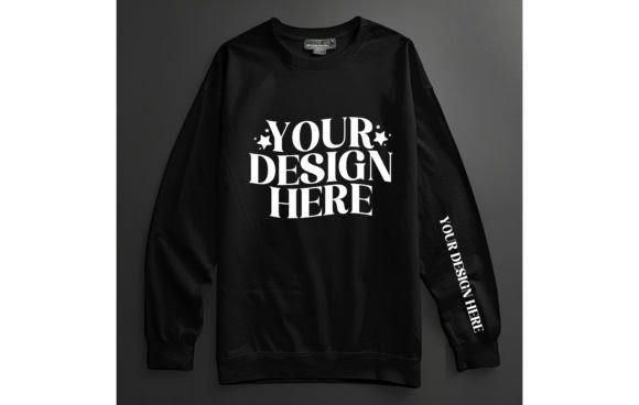 Gildan 18000 Sleeve Man Black Mock: A Digital Design Powerhouse