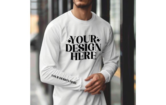 Gildan 18000 Sleeve White Color Mockup: Your Design's New Best Friend
