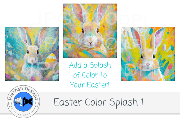 Spring into Creativity with Easter Bunny Color Splash Set 1