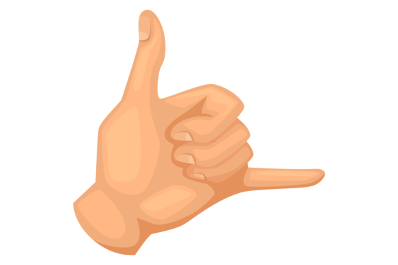 Unlock Visual Energy with the Call Me Hand Gesture Icon