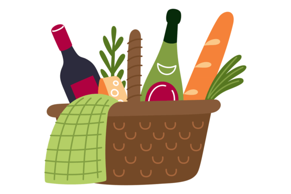 Unpacking the Picnic Basket Color Icon: A Designer's Guide to Wine and Food Graphics