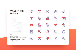 Valentine Filled Color Icon Pack: A Design Asset for Every Season