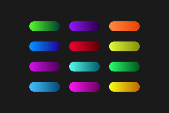 Vibrant Colorful Gradients Color Swatch: A Designer's Asset